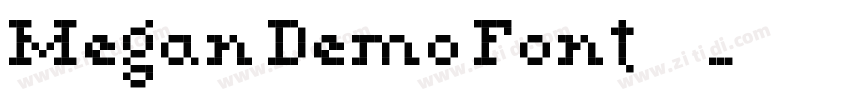 Megan Demo Font字体转换